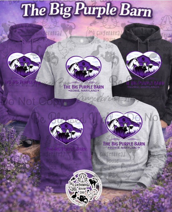 Big Purple Barn Heart