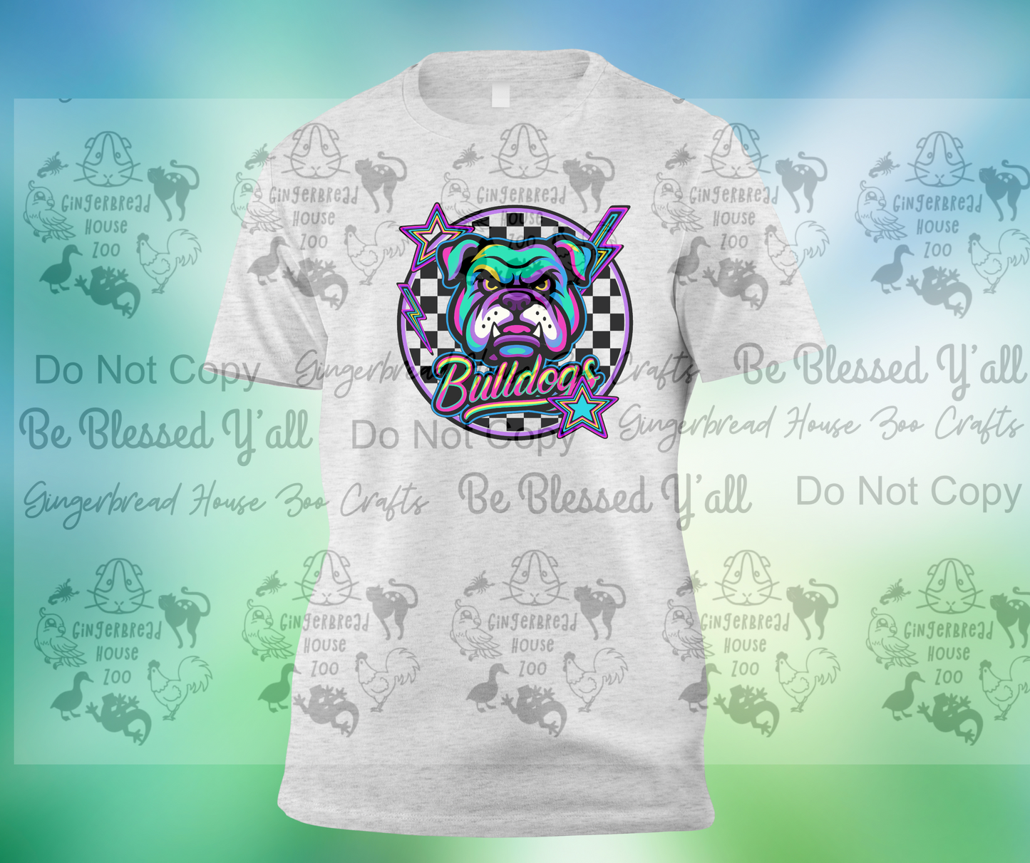 Bulldogs Neon Mascot