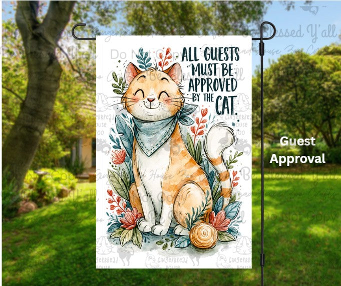 Cat Themed Garden Flags A