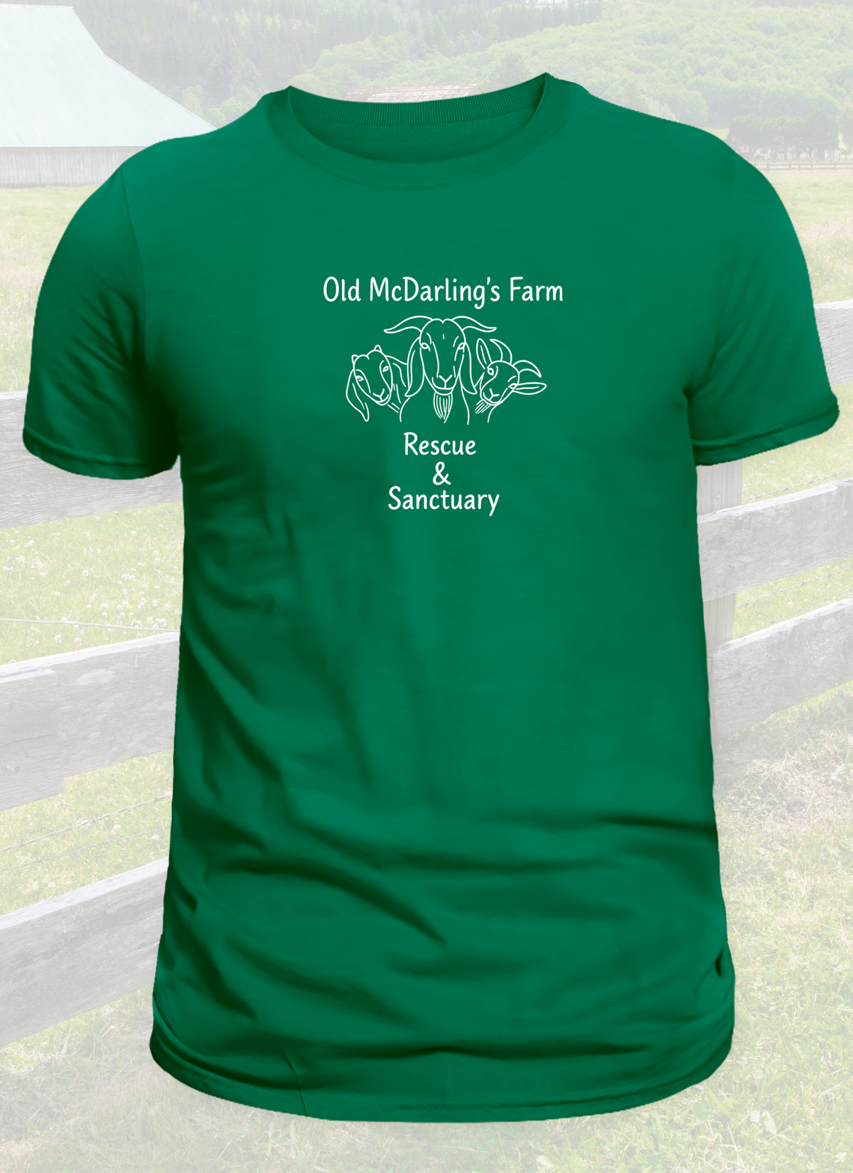 Old McDarling's Farm Rescue & Sanctuary Line Art