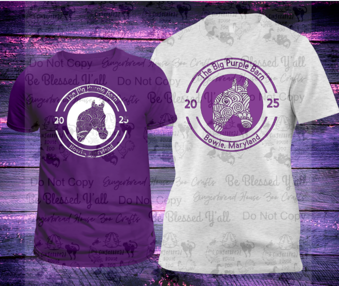 Big Purple Barn Zentangle Shirt