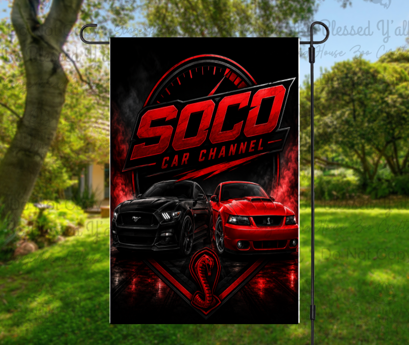 SoCo Car Channel Garden Flags
