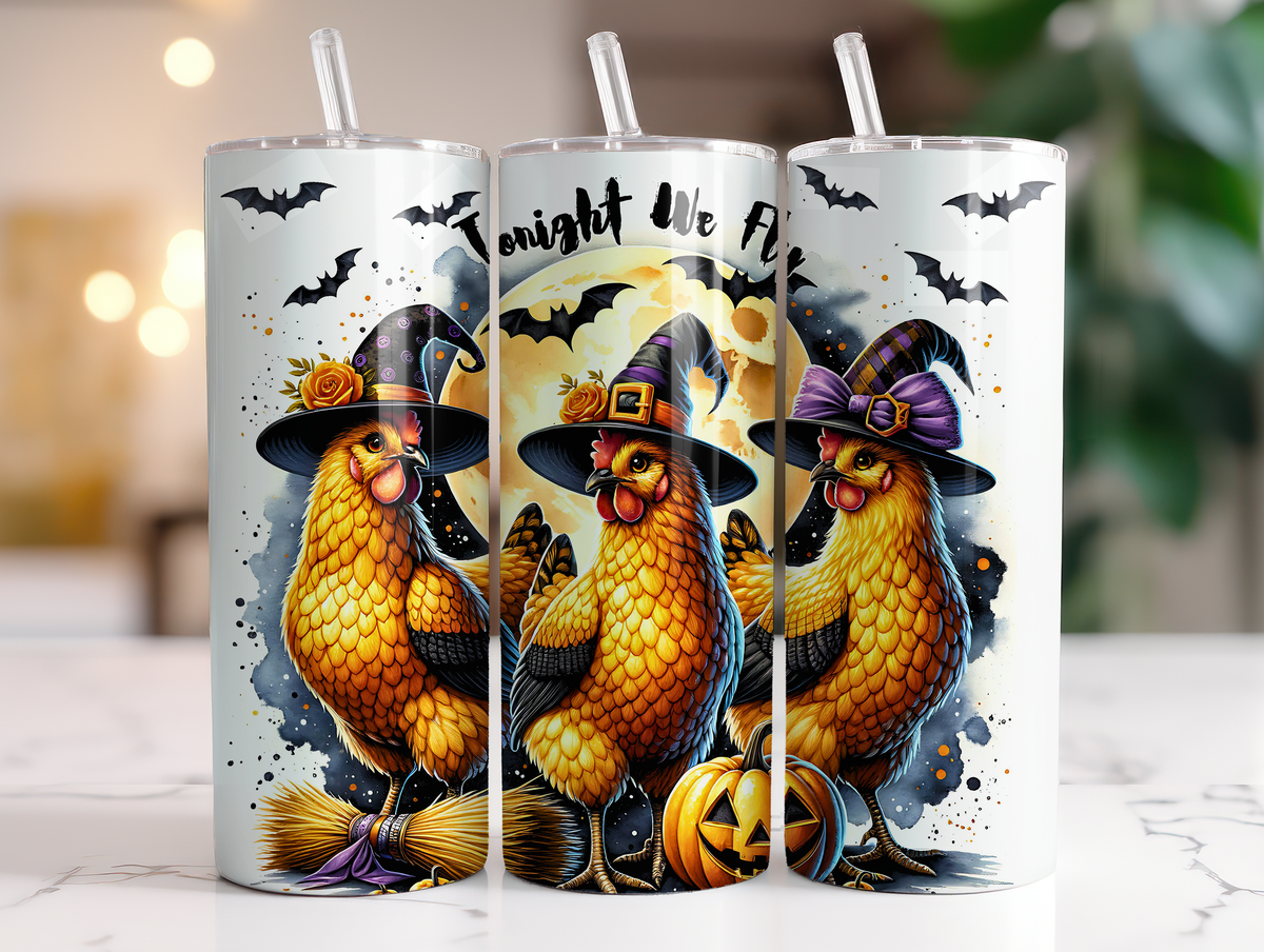 Tonight We Fly Chickens Tumbler