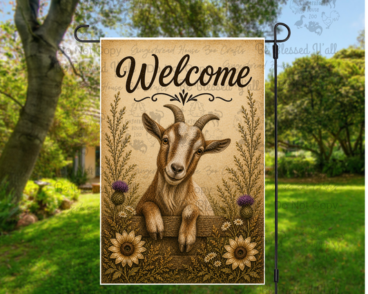 Goat Garden Flag