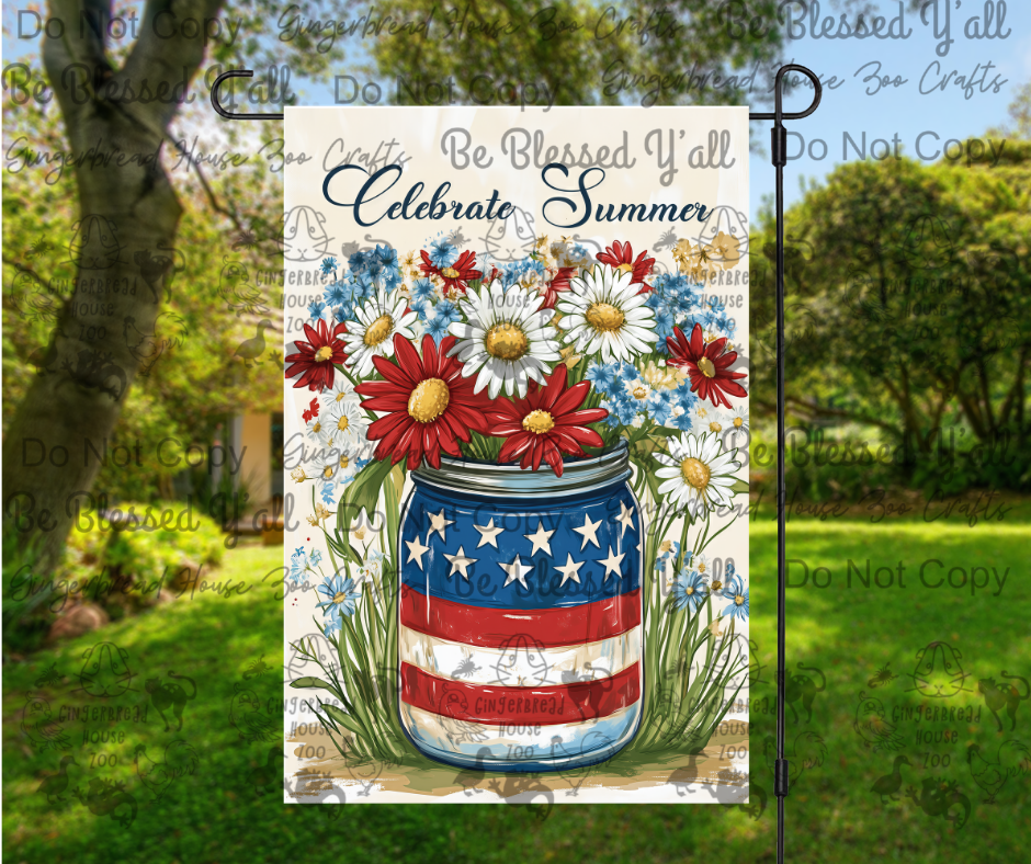 Patriotic Garden Flags Set 1