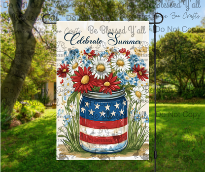 Patriotic Garden Flags Set 1
