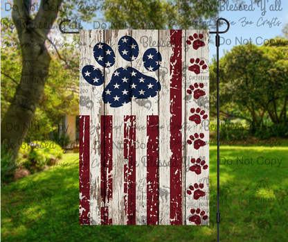 Patriotic Garden Flags Set 1