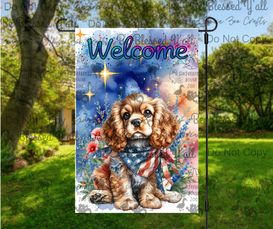Patriotic Garden Flags Set 1