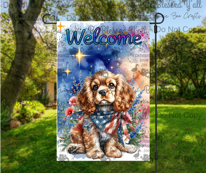 Patriotic Garden Flags Set 1