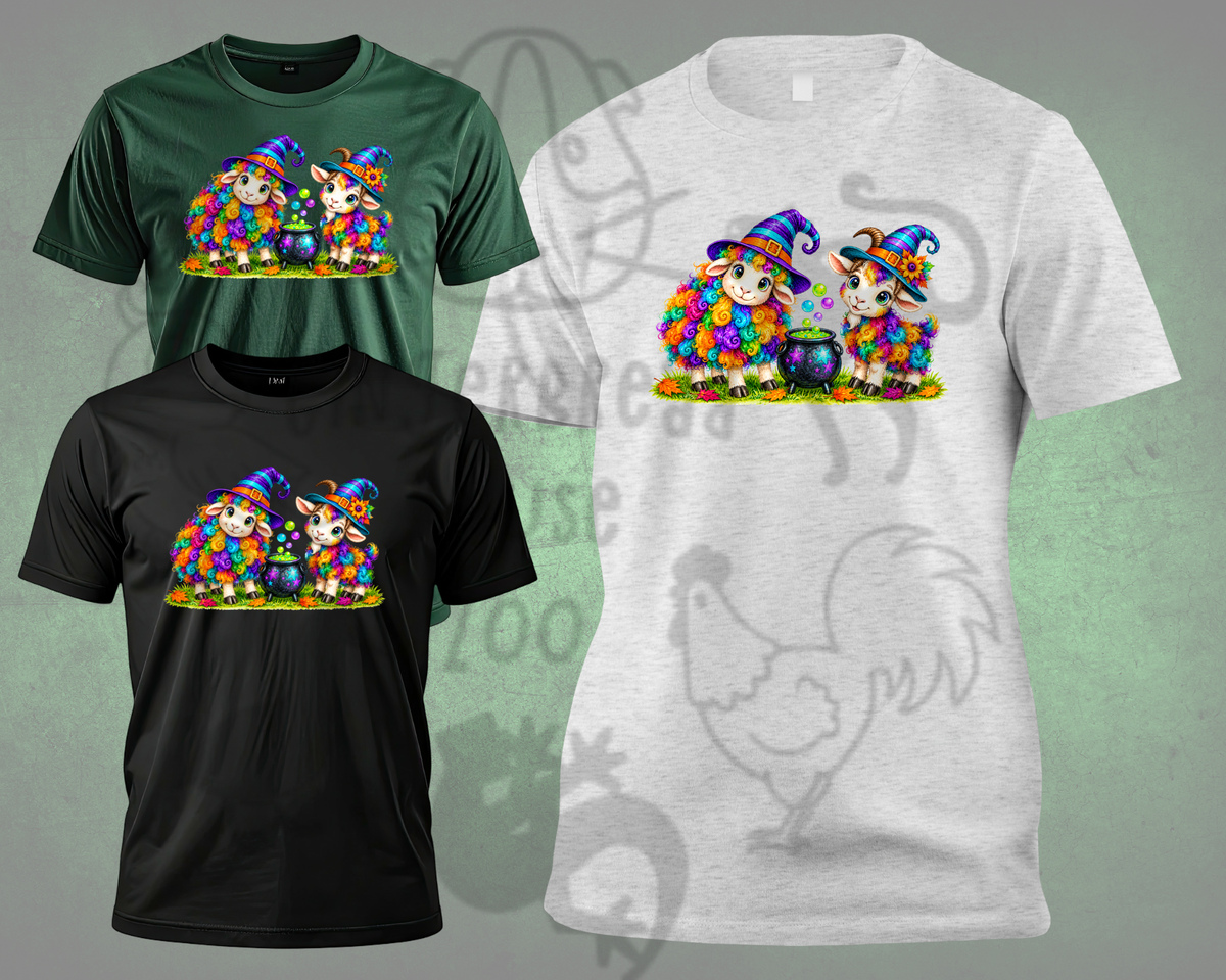 Witchy Rainbow Goat and Sheep - Old McDarling's PREORDER
