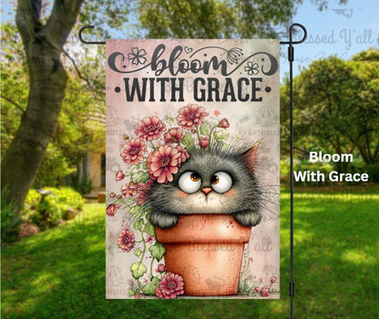 Cat Themed Garden Flags A