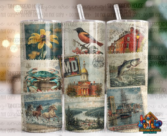 “Maryland Moments Tumbler – Sip the State in Style”