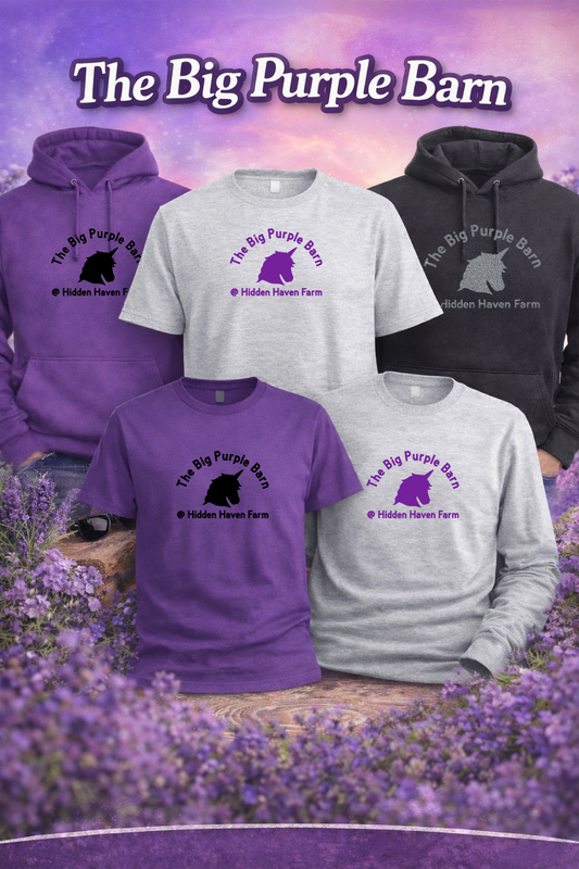 Big Purple Barn Unicorn @Hidden Haven