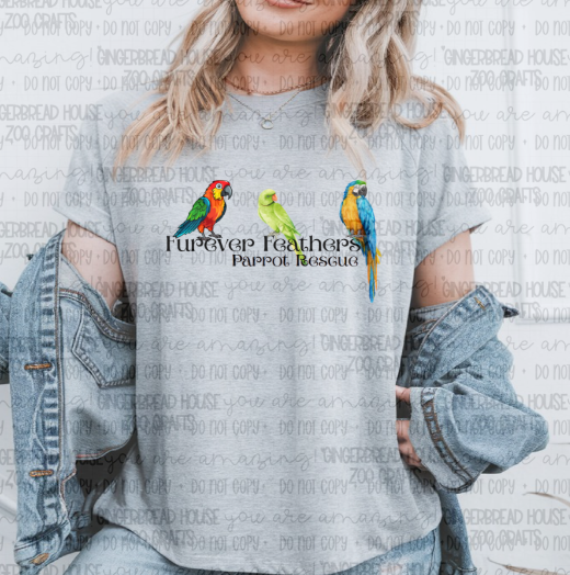 Furever Feathers Parrot Rescue Tee