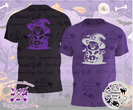 Pig Pumpkin Shirt - Big Purple Barn