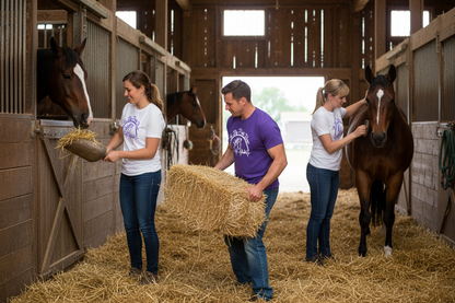 Big Purple Barn Horse Heartbeat