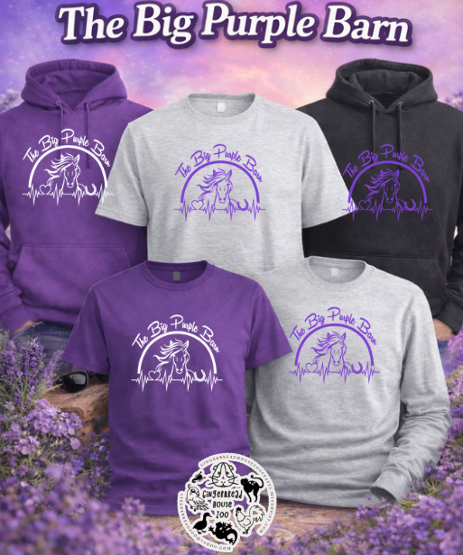 Big Purple Barn Horse Heartbeat