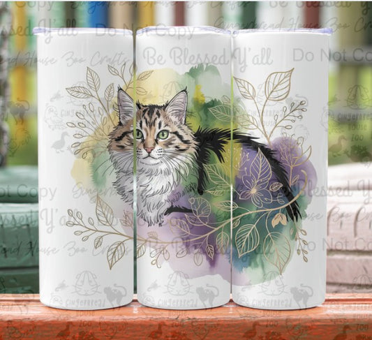 Fancy Floral Cat