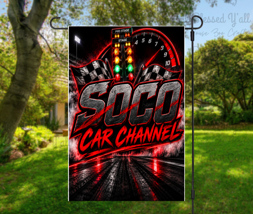 SoCo Car Channel Garden Flags